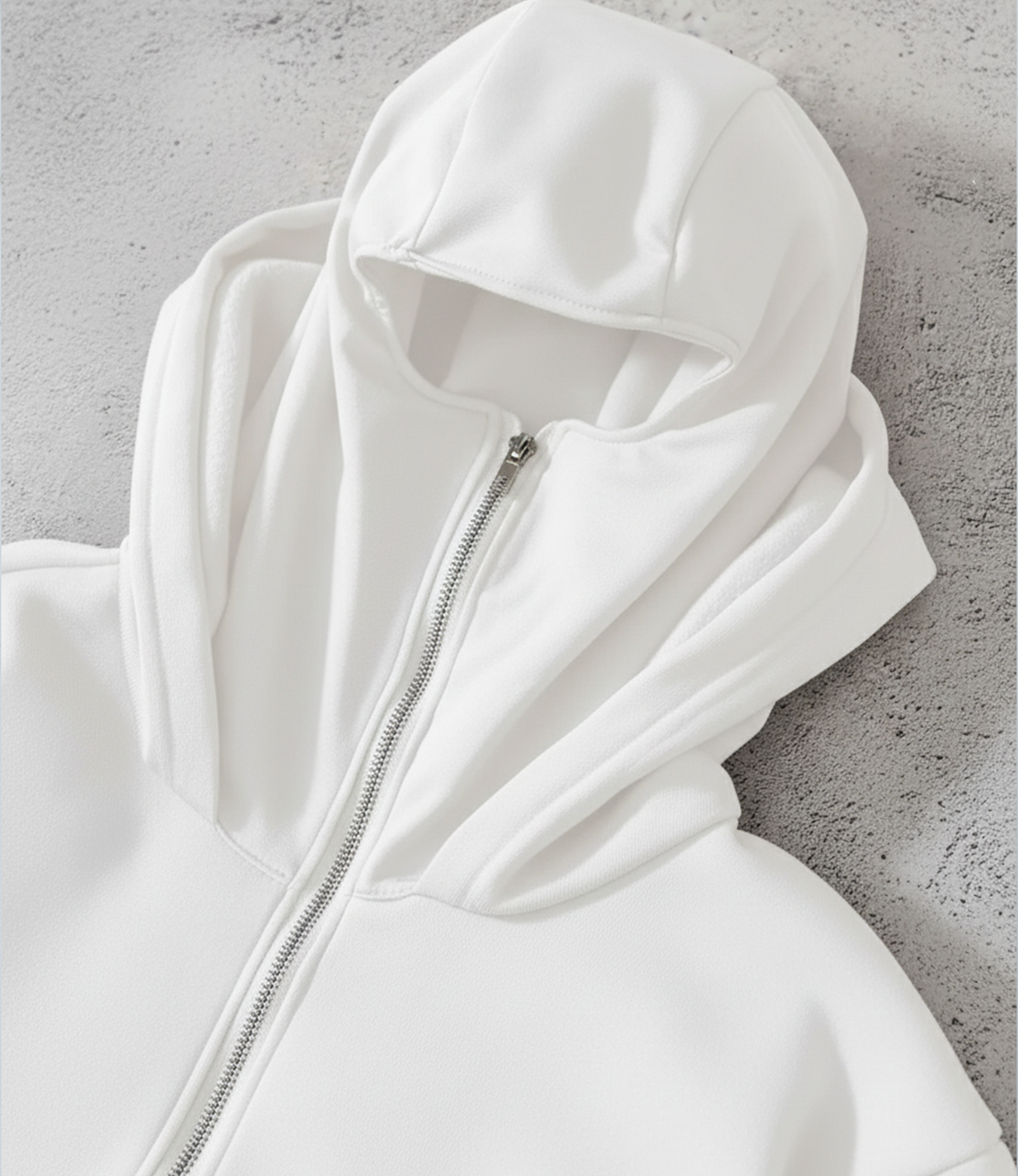 Vaulted Mask-Zip Hoodie